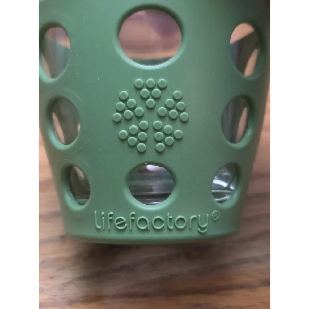 Set of 3 10 Oz Lifefactory Drinking Glasses w/ Silicone Sleeves Cocktail Tumbler